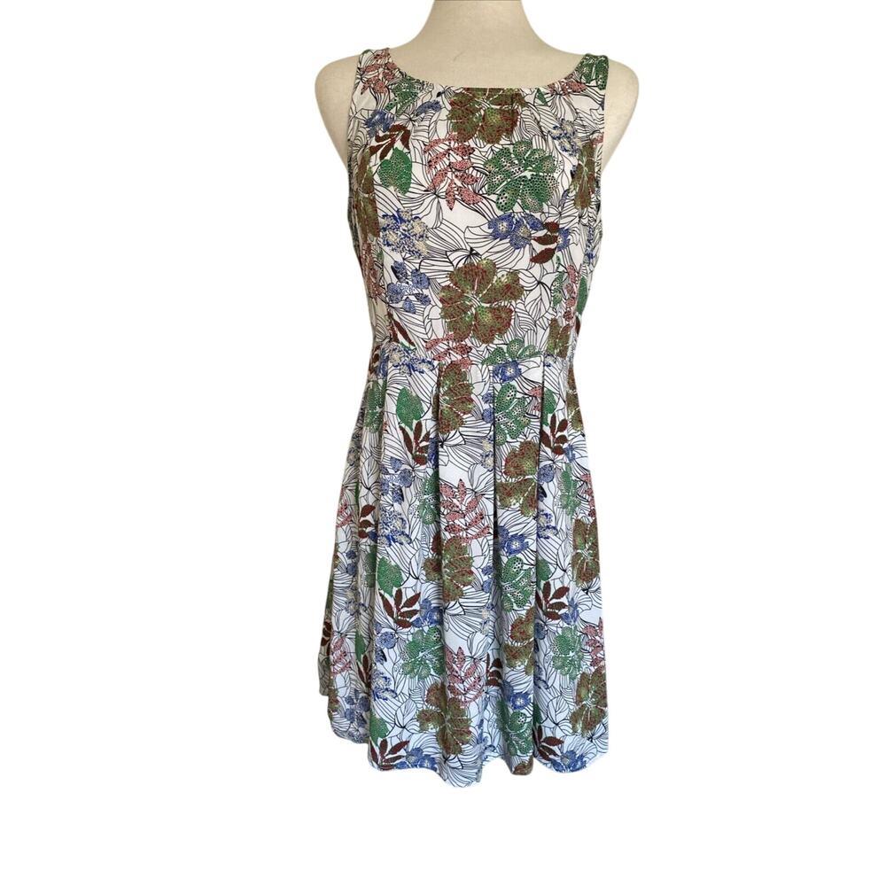 Sunny Girl Blue and White Sleeveless Midi Sundress